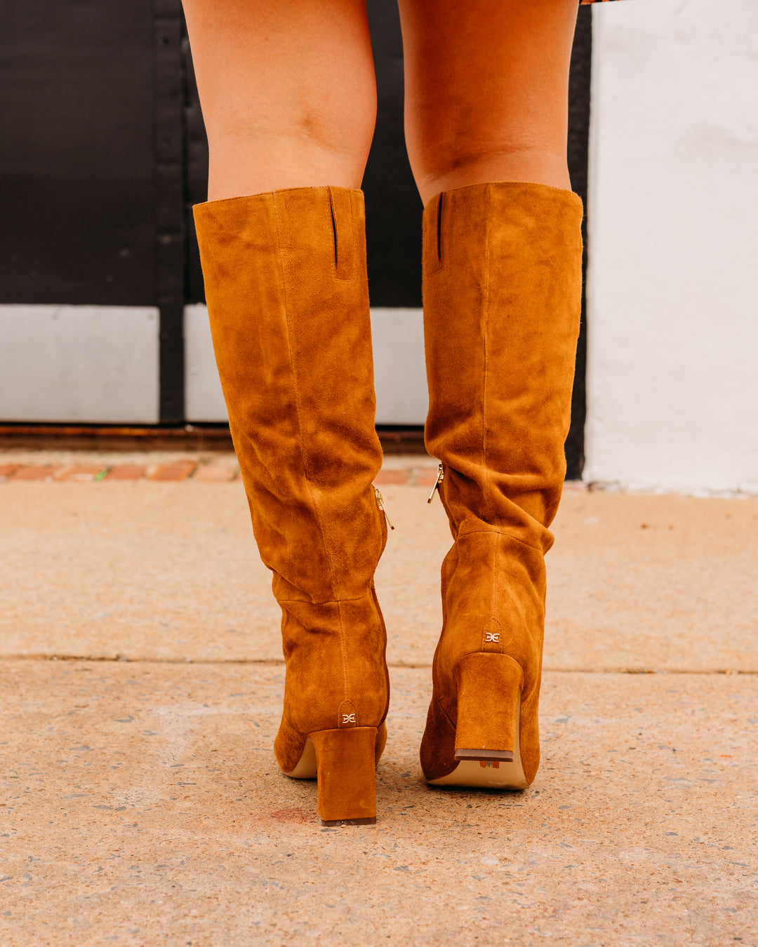 Sam Edelman: Sylvia Frontier Brown Suede Knee High Boots