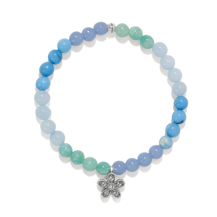 Brighton: Enchanting Flower Stretch Bracelet Silver-Blues JF0237