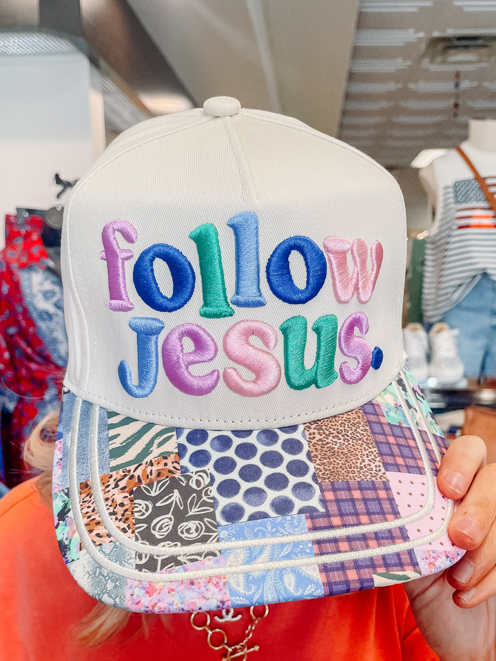 Poppy & Pine: Colorful Follow Jesus Hat