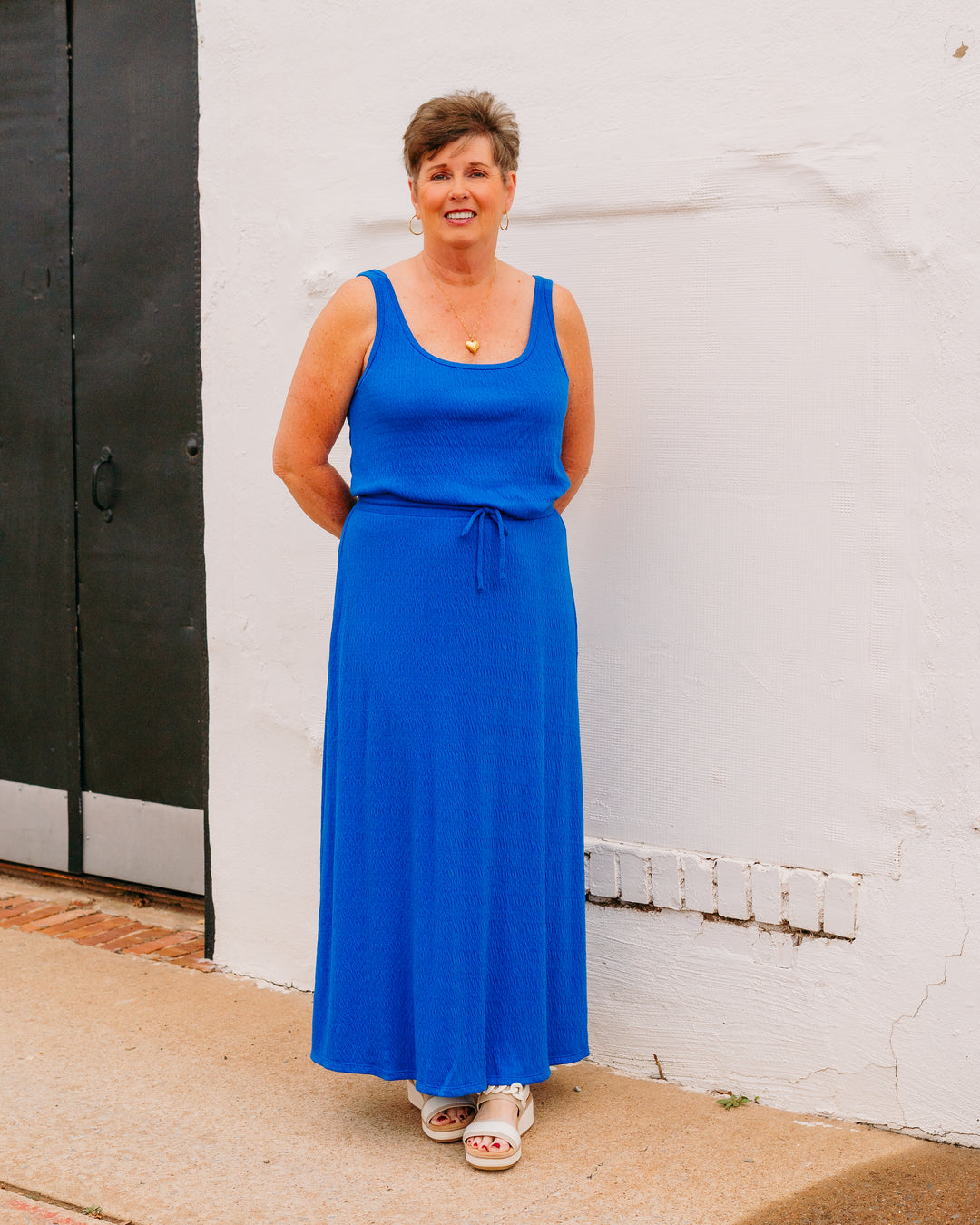 Z Supply: Idris Maxi Skirt in Nautical (ZK261346) - The Vogue Boutique