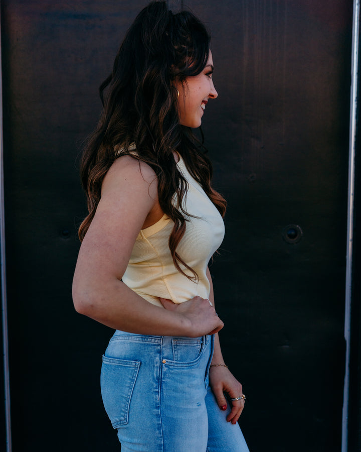 Thread & Supply: Edlin Tank in Butter (T2338BRTS) - The Vogue Boutique