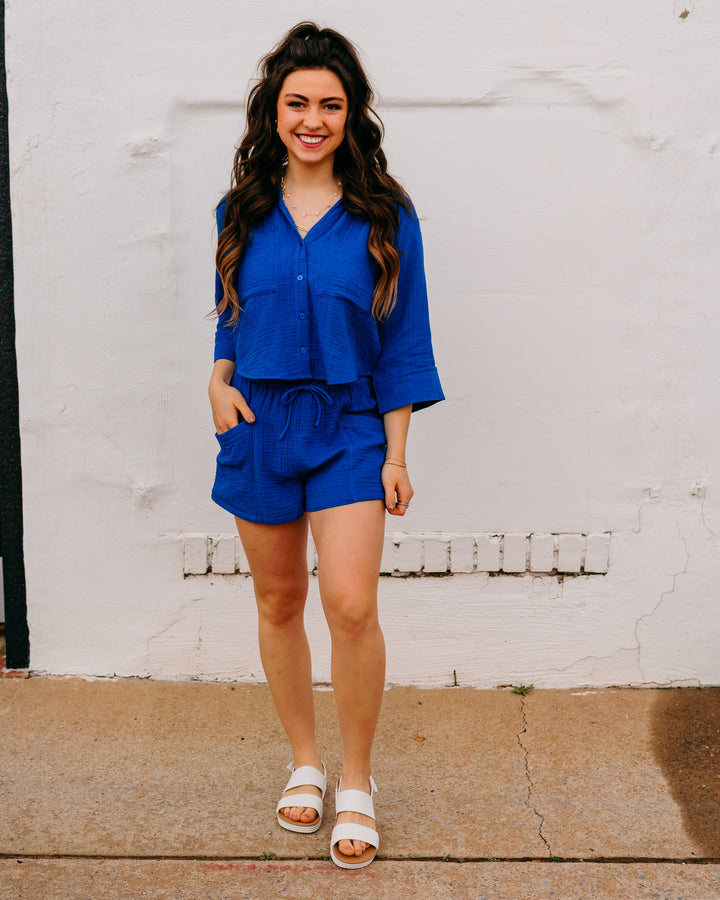Z Supply: Helena Shirt in Nautical - The Vogue Boutique