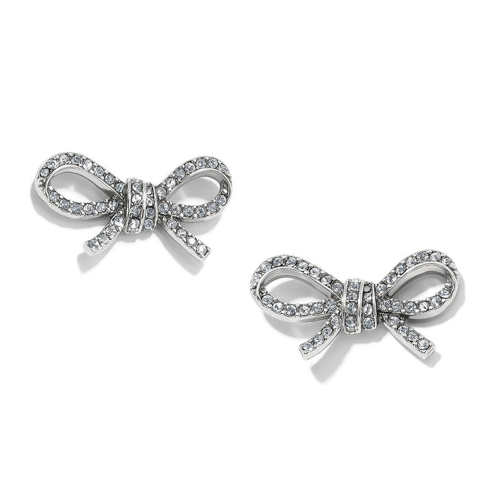 Brighton: Silver Illumina Bow Post Earrings JA0023