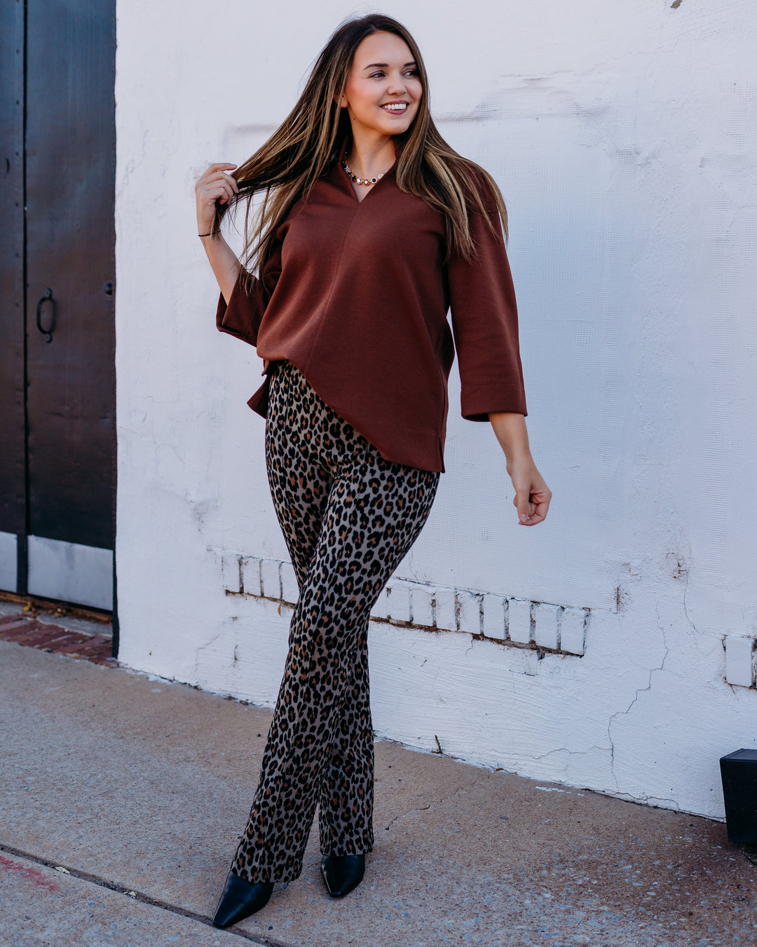 Spanx: Ponte Zwb Micro Flare Leopard in Frcfln Mx Jqd Bm (22012R)