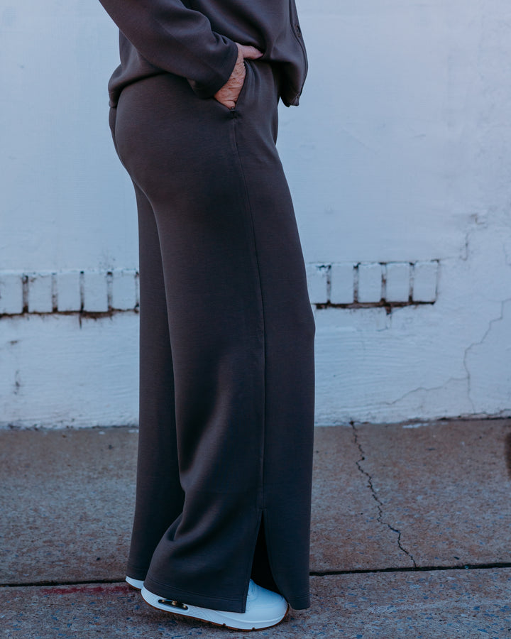 Spanx: Airessentials Smooth Front Wide Leg Pant in Mineral