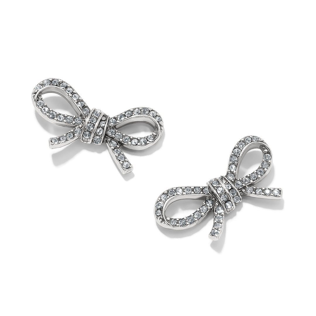 Brighton: Silver Illumina Bow Post Earrings JA0023