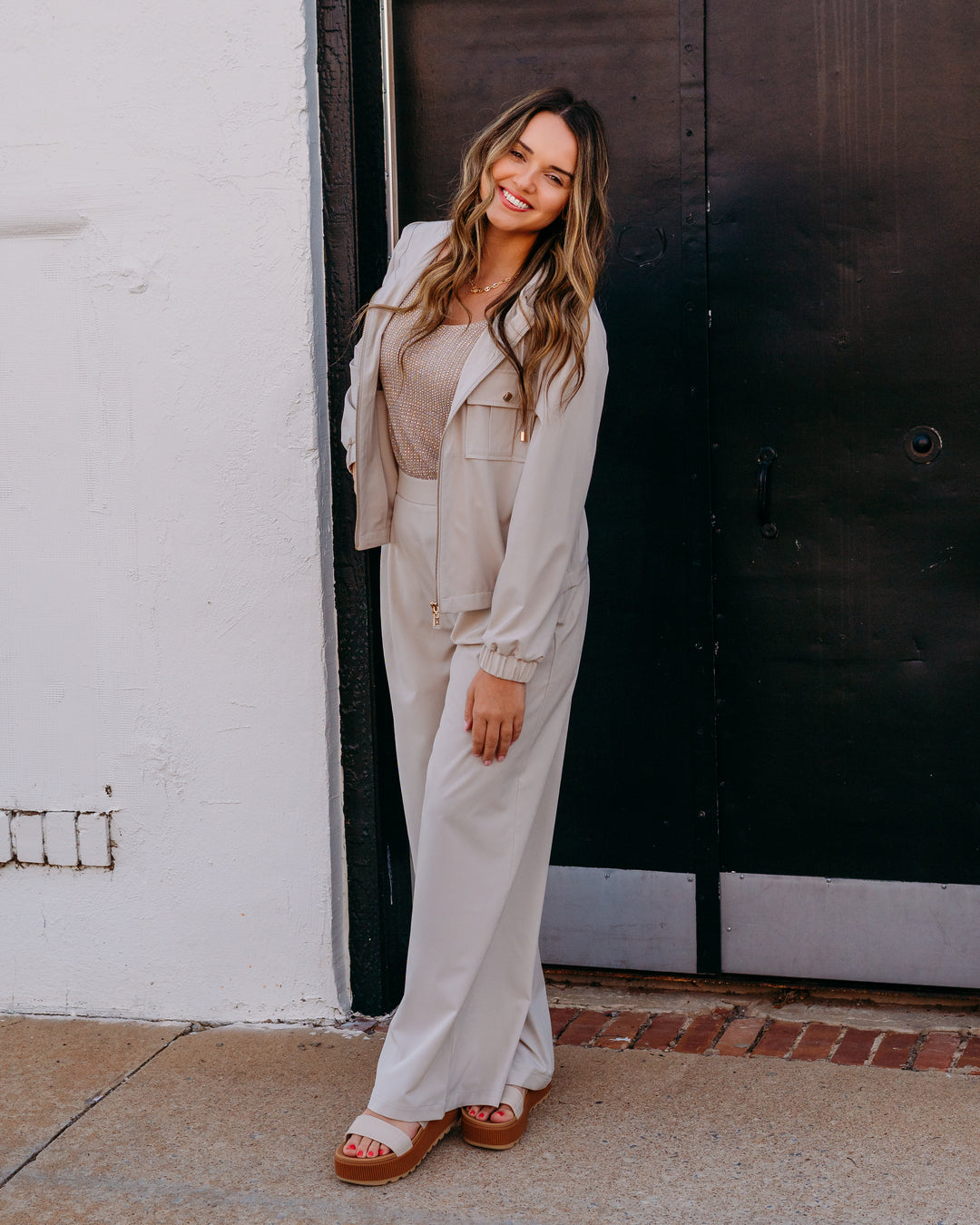Joseph Ribkoff: Stretch Woven Pull-On Wide Leg Pants (262622) (3854)