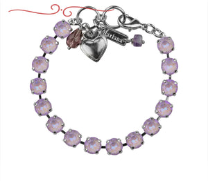 Mariana: Silver Medium Everyday Bracelet in Sun-Kissed "Lavender"