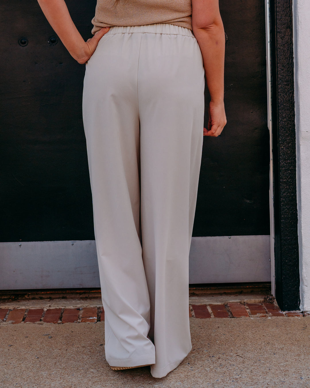 Joseph Ribkoff: Stretch Woven Pull-On Wide Leg Pants (262622) (3854)