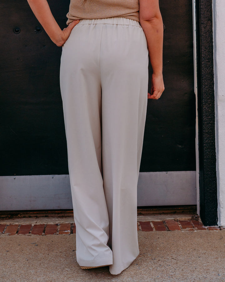 Joseph Ribkoff: Stretch Woven Pull-On Wide Leg Pants (262622) (3854)