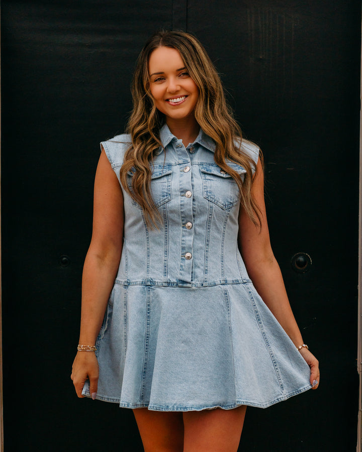 Steve Madden: Liya Dress in Sulphur Spring (SA14374) - The Vogue Boutique