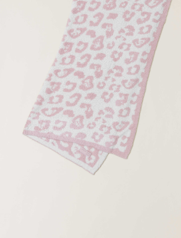 Barefoot Dreams: CozyChic Barefoot in the Wild Baby Blanket in Dusty Rose / Cream