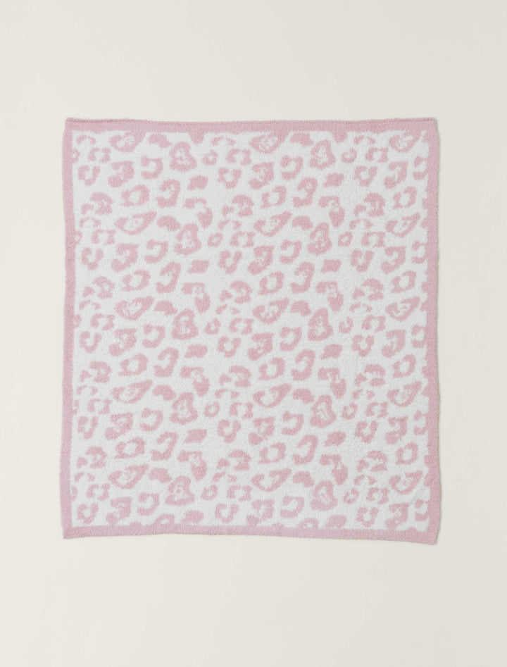 Barefoot Dreams: CozyChic Barefoot in the Wild Baby Blanket in Dusty Rose / Cream