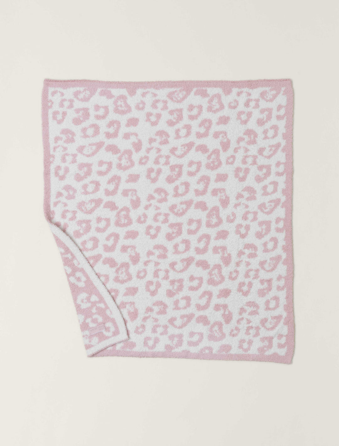Barefoot Dreams: CozyChic Barefoot in the Wild Baby Blanket in Dusty Rose / Cream