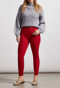 Tribal: Audrey Icon Fit Pull On Stretch Ankle Jeggings in Earth Red