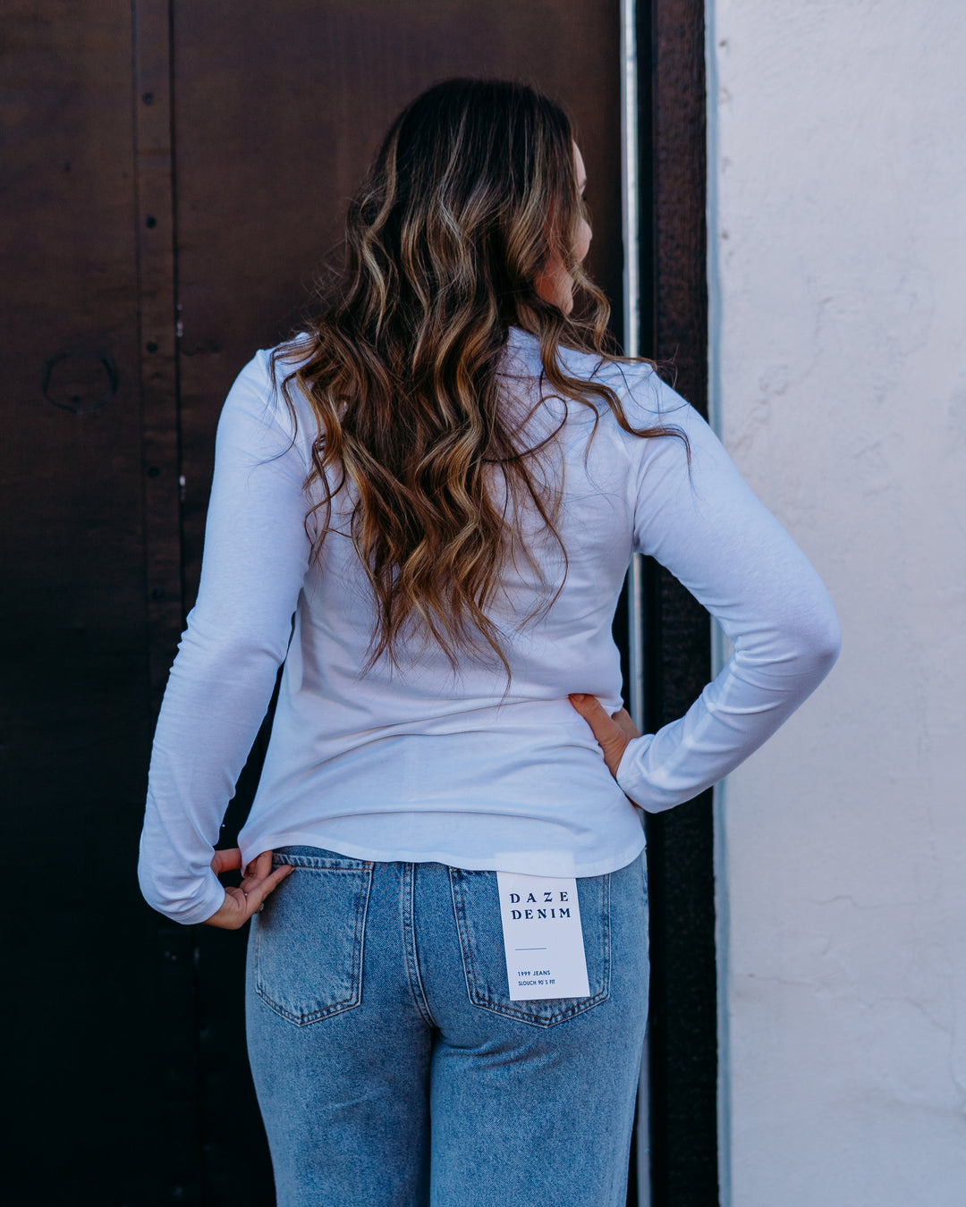 Karen Kane: Embellished Bow Top in White (4L33081)