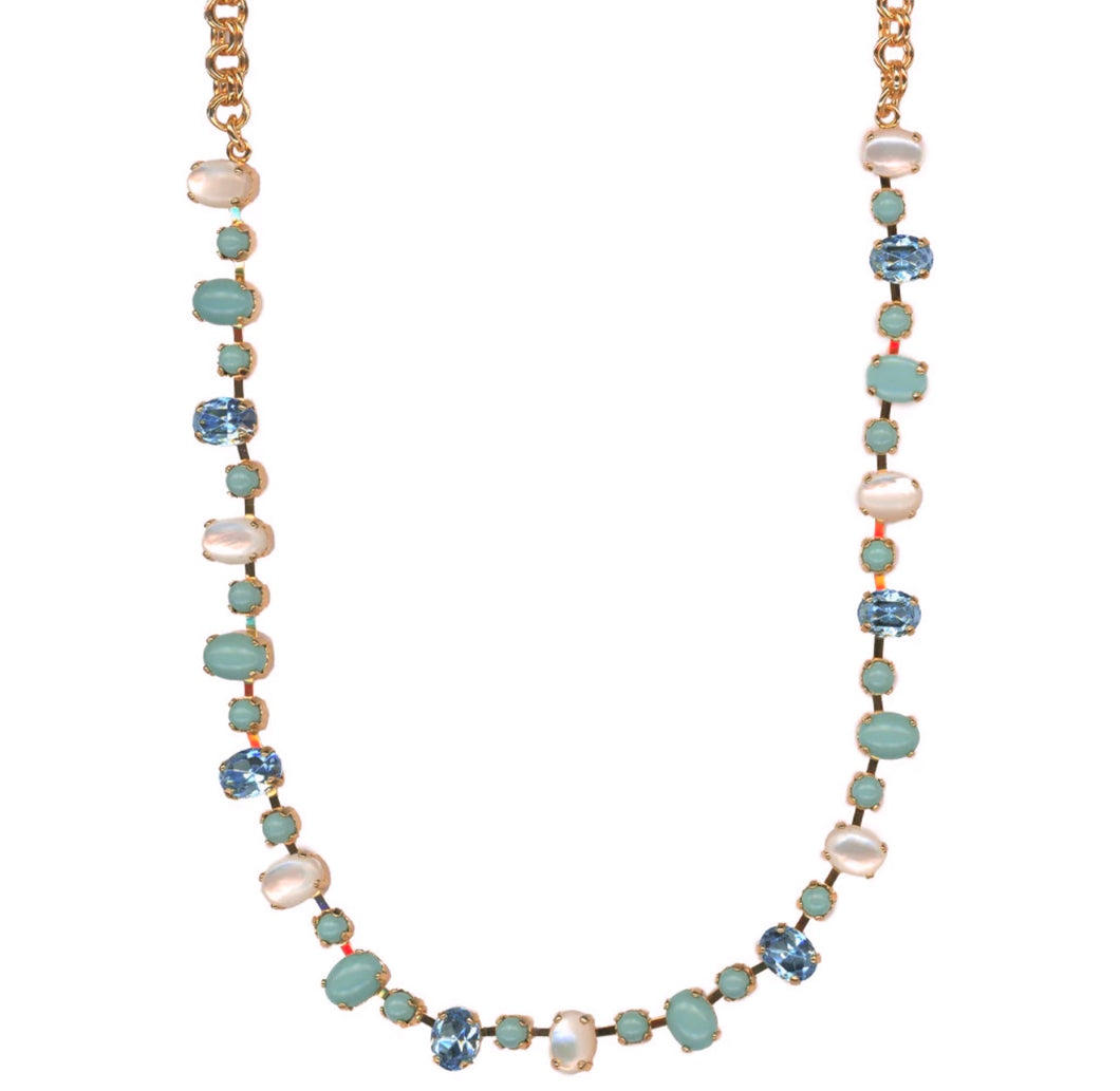Mariana: Small Oval and Round Necklace in 