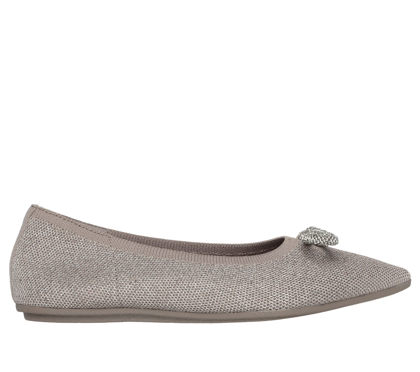83ページ Skechers Cleo Point Flats in Glitzy Haze Taupe | Comfortable