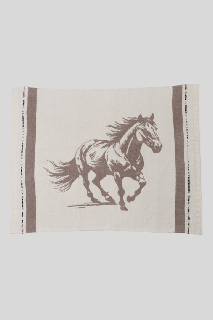 Barefoot Dreams: CC Stallion Throw 54x72 in Cream Multi