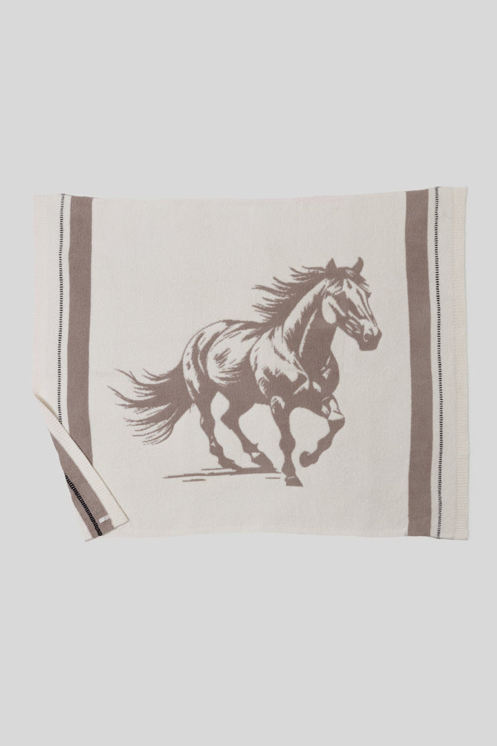 Barefoot Dreams: CC Stallion Throw 54x72 in Cream Multi