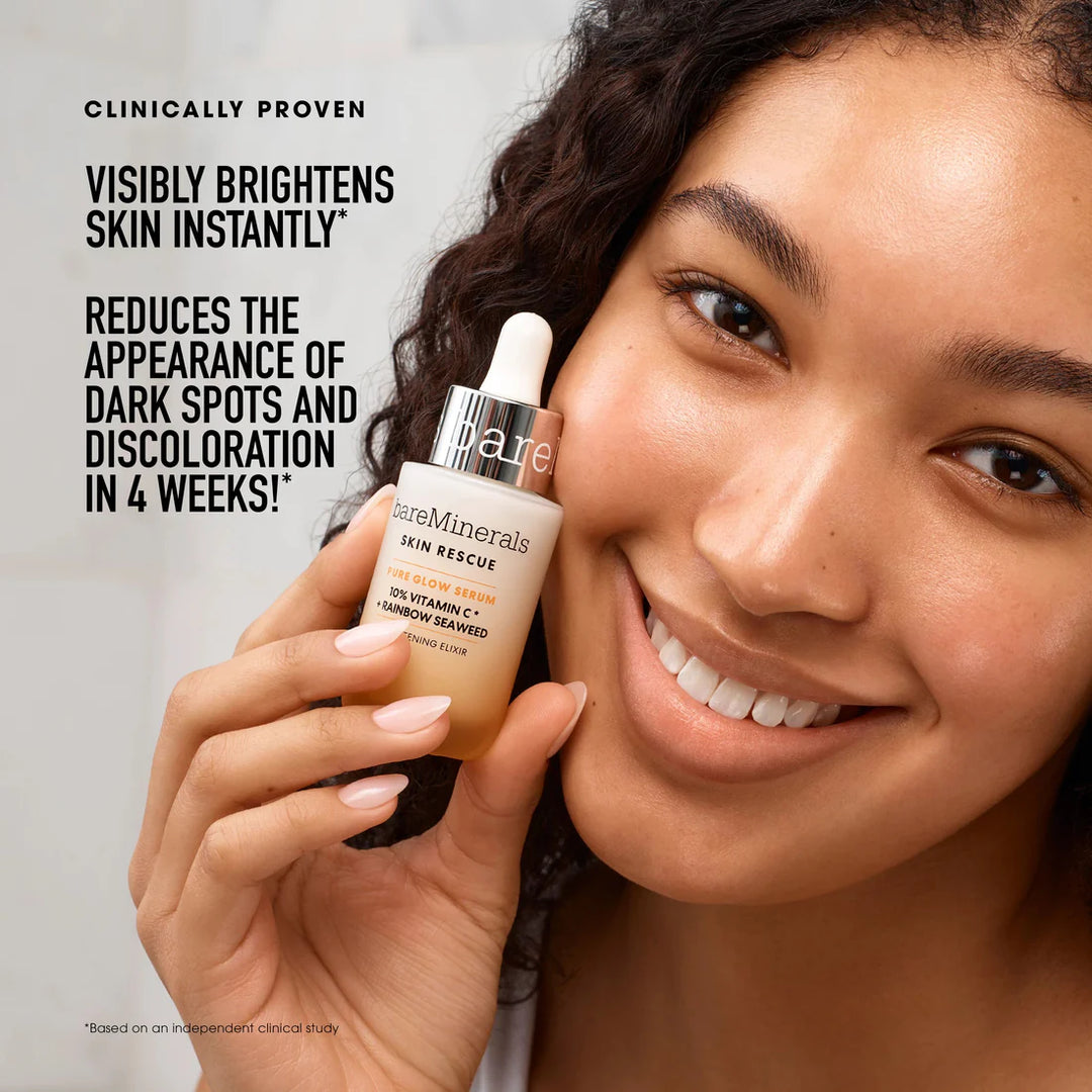 Bare Minerals: SKIN RESCUE PURE GLOW SERUM WITH 10% VITAMIN C COMPLEX AND RAINBOW SEAWEED