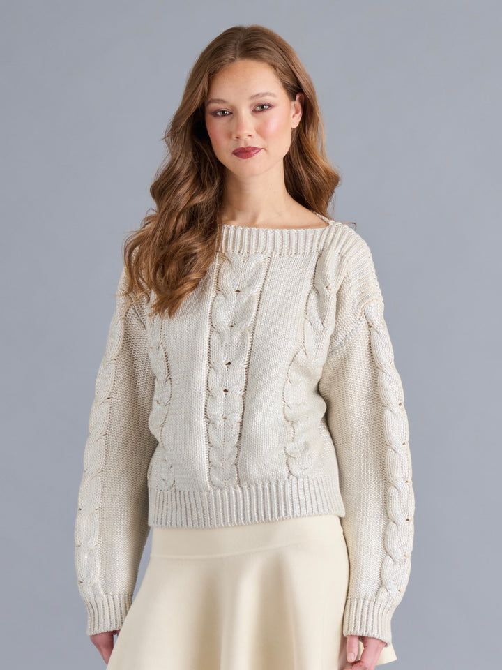 Steve Madden: Debbi Sweater in Natural Antique