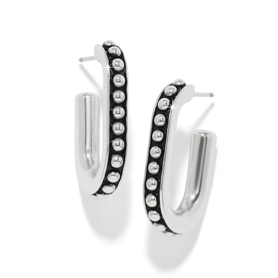 Brighton: Pretty Tough Link Hoop Earrings (JA0300)