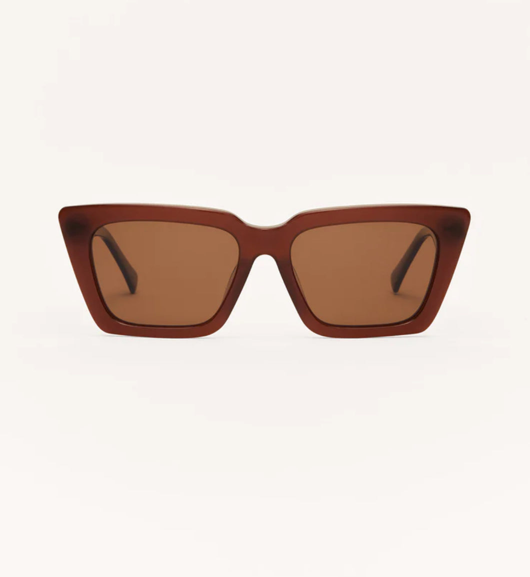 Z Supply: Feel Good Polarized Sunglasses in Chestnut