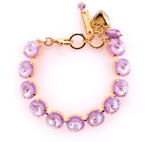 Mariana: Rose Gold Large Everyday Rivoli Bracelet in Sun-Kissed "Lavender"