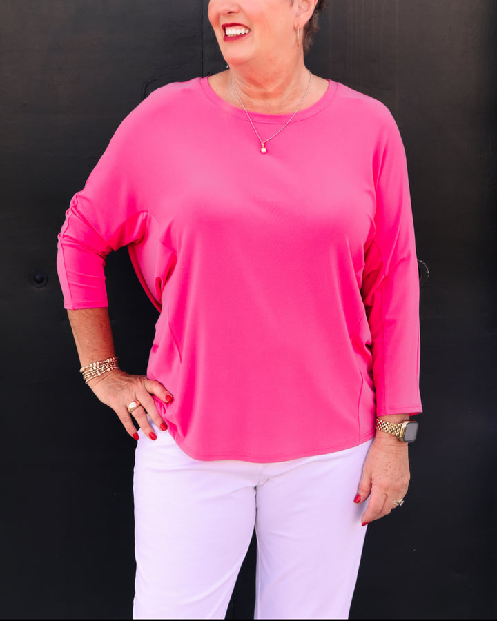 Joseph Ribkoff: Dazzle Pink Top - 232002