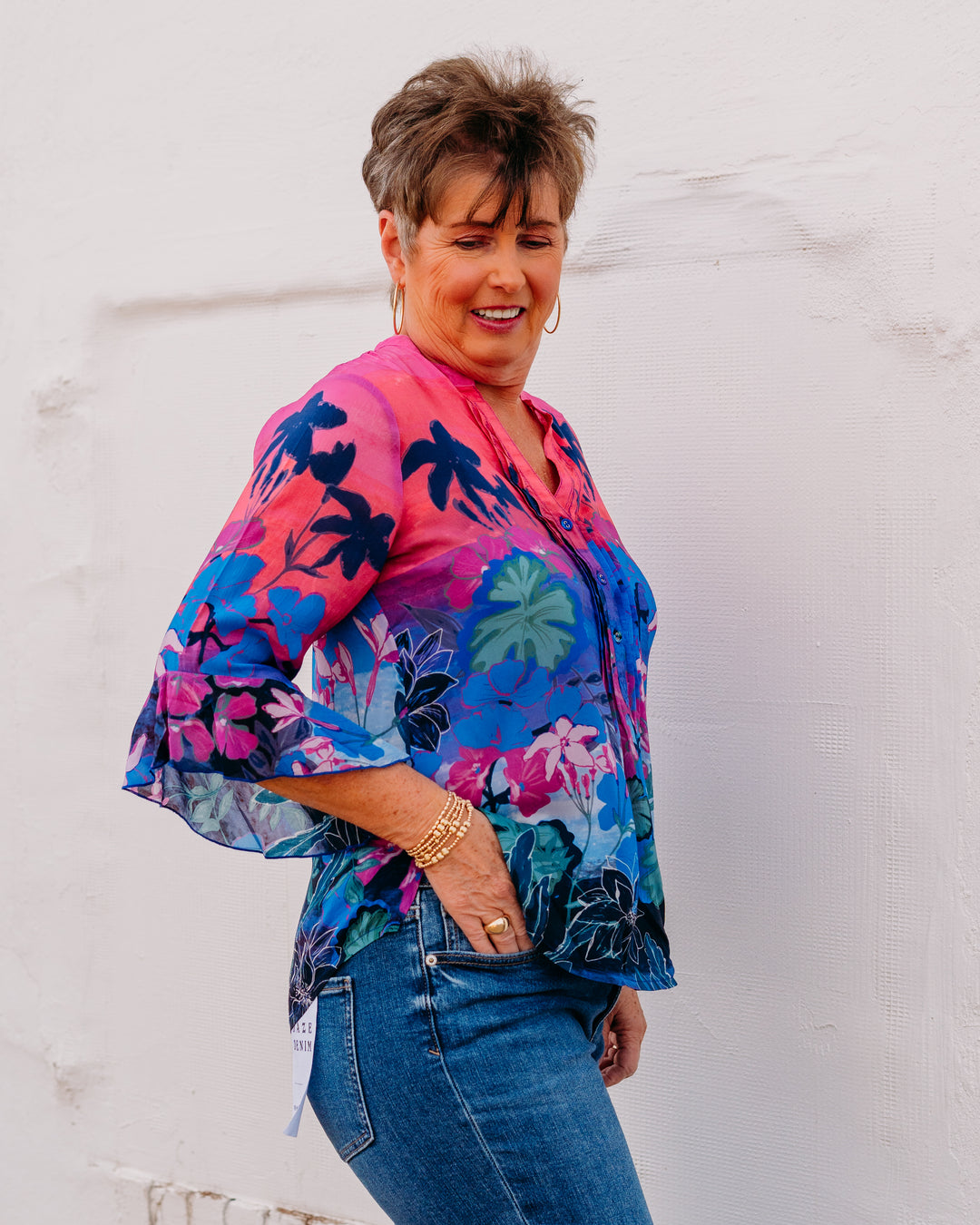 Johnny Was: Zellah Blouse in Lavandula (C11726) - The Vogue Boutique