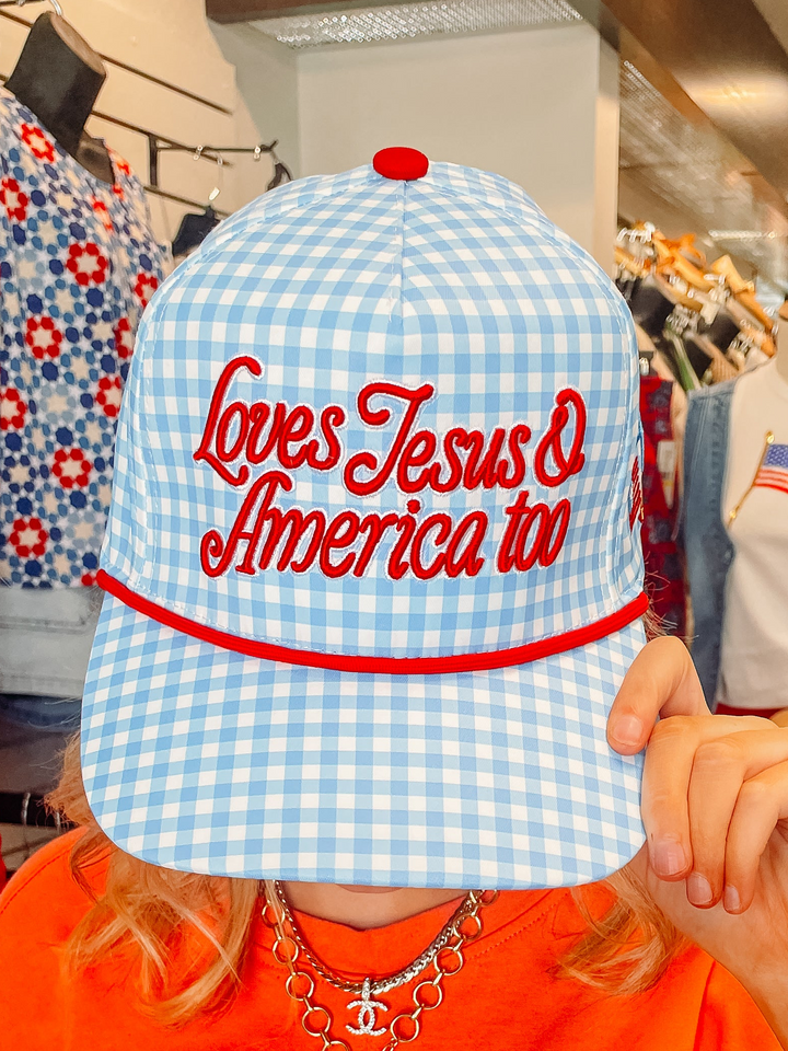 Poppy & Pine: Loves Jesus & America Too Hat