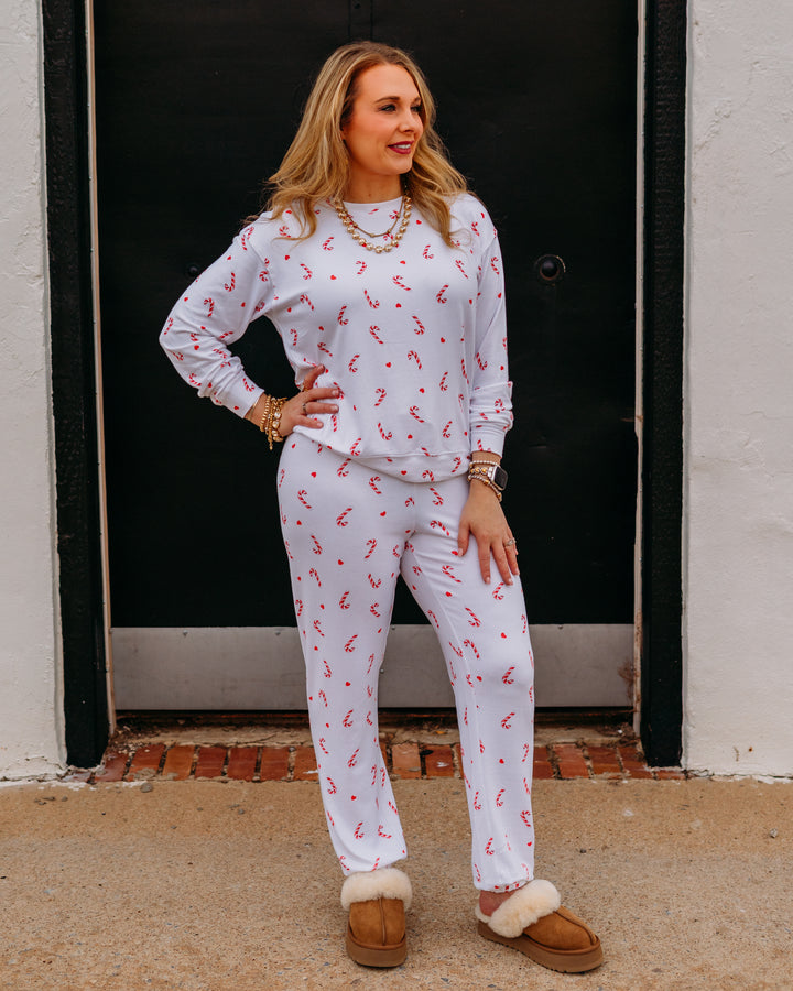 Z Supply: Cozy Candy Cane Set in White