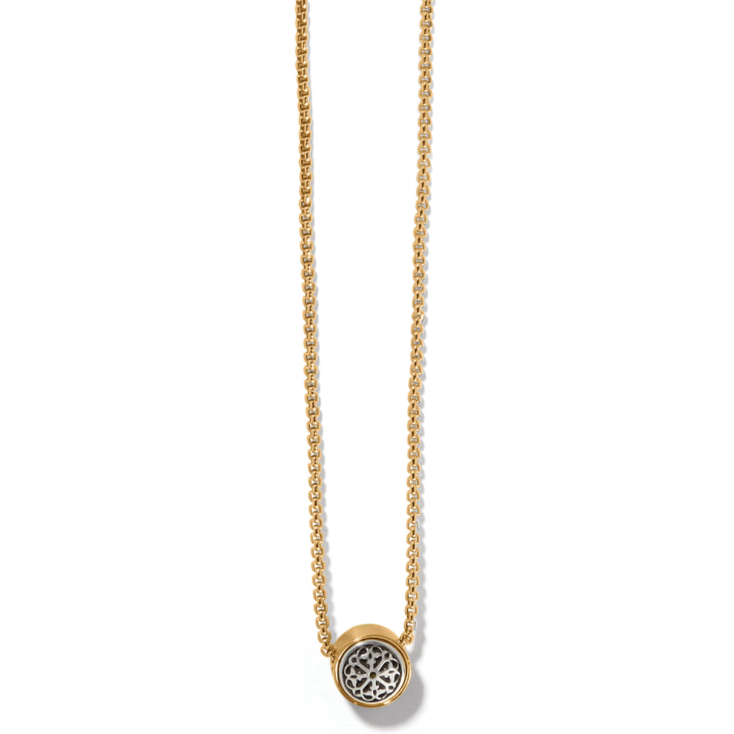Brighton: Ferrara Two Tone Luce Mini Pendant Necklace