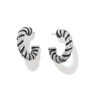 Brighton: Interlok Twist Small Post Hoop Earrings