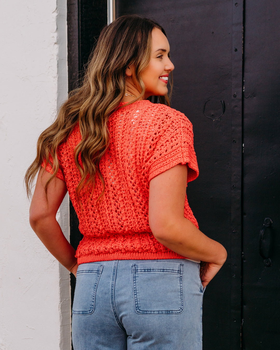 Another Love: Tasha Top in Peachy Coral - The Vogue Boutique