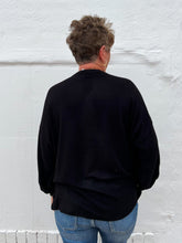 Load image into Gallery viewer, Glam: Long Sleeve Knit Top in Black
