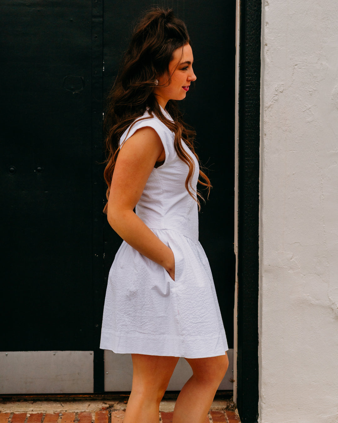 Steve Madden: Gracyn Dress in White (SA14121) - The Vogue Boutique