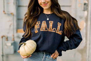 Oliver & Otis: Fall Navy Plaid Sweatshirt