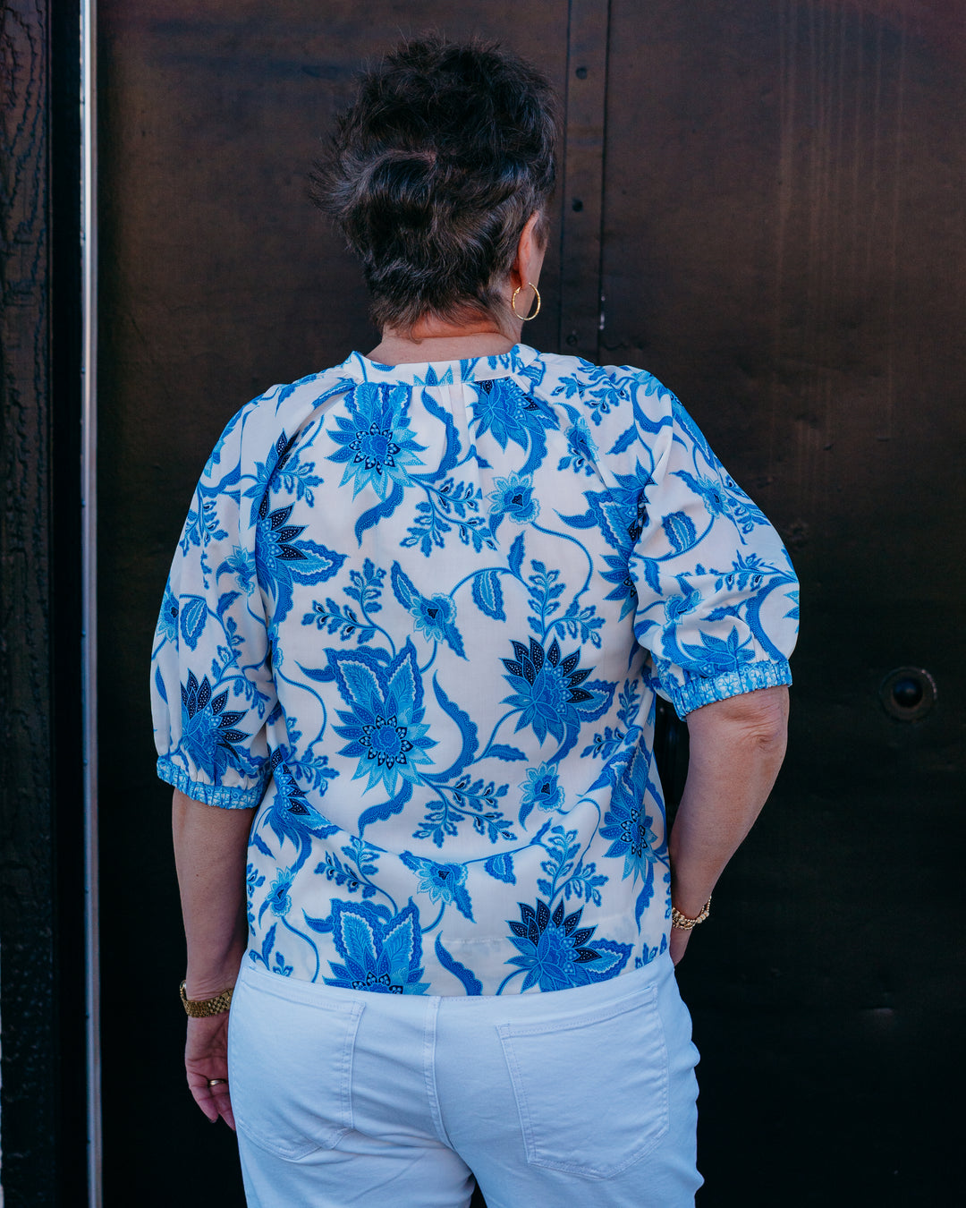 Joy Joy: Front Yoke Top in Dutch Meadow (76A4839)