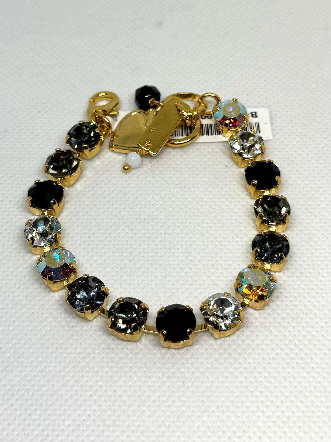 Mariana: Gold Medium Everyday Bracelet in “Obsidian Shore”