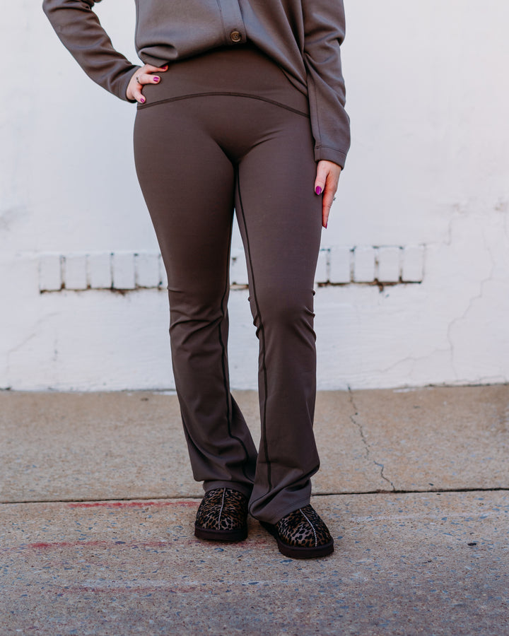 Spanx: Booty Boost Flare Pant in Mineral