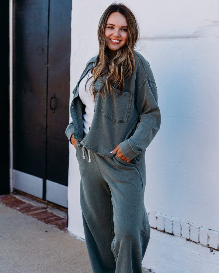 Z Supply: Hunter Knit Pant in Hunter Green