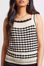 Load image into Gallery viewer, Tribal: Wide Strap Crochet Sweater Cami in ECRU 5513O-576
