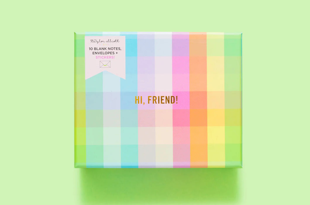 Taylor Elliott Design: Hi, Friend! Note Cards