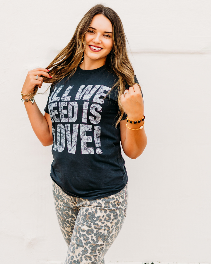 Elan: All We Need is Love Black Tee tep11493