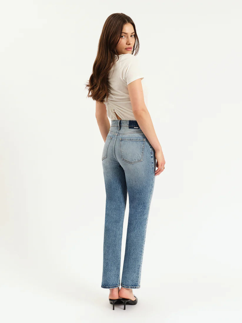 Daze: Smarty Pants High Rise Slim Straight in Face to Face