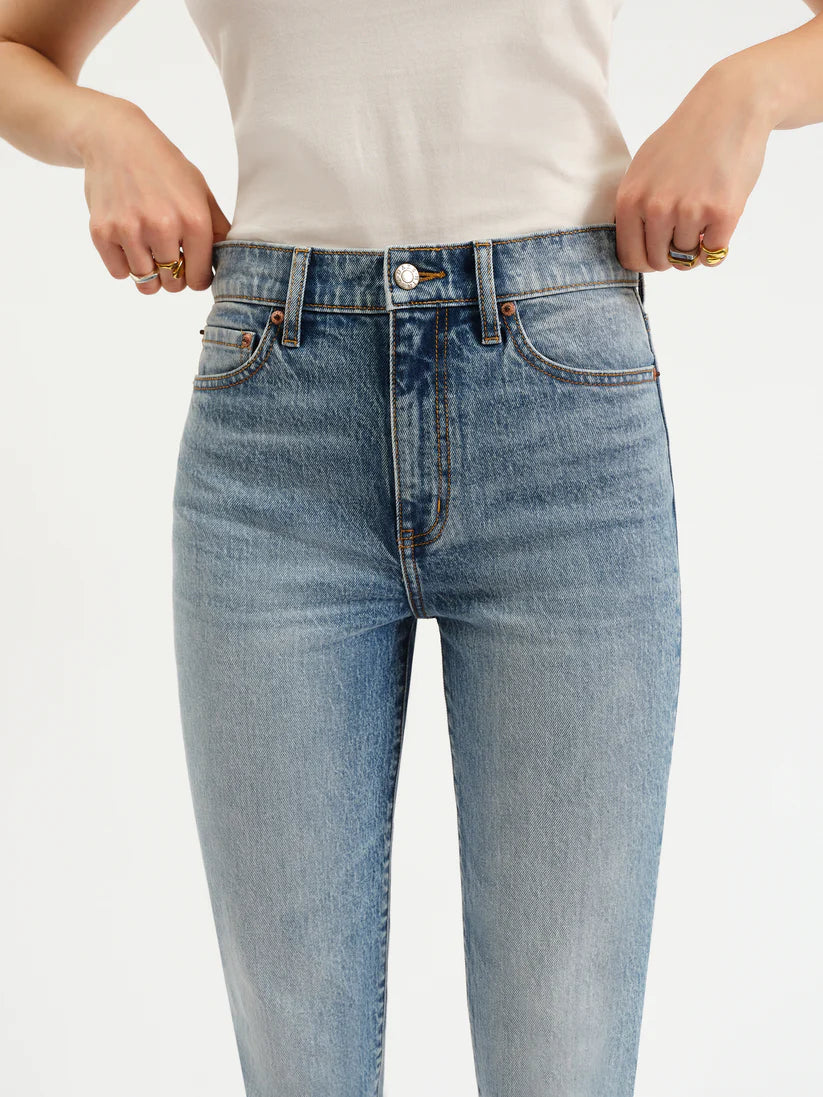 Daze: Smarty Pants High Rise Slim Straight in Face to Face