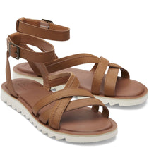 Load image into Gallery viewer, TOMS: Rory Sandal in Tan Leather
