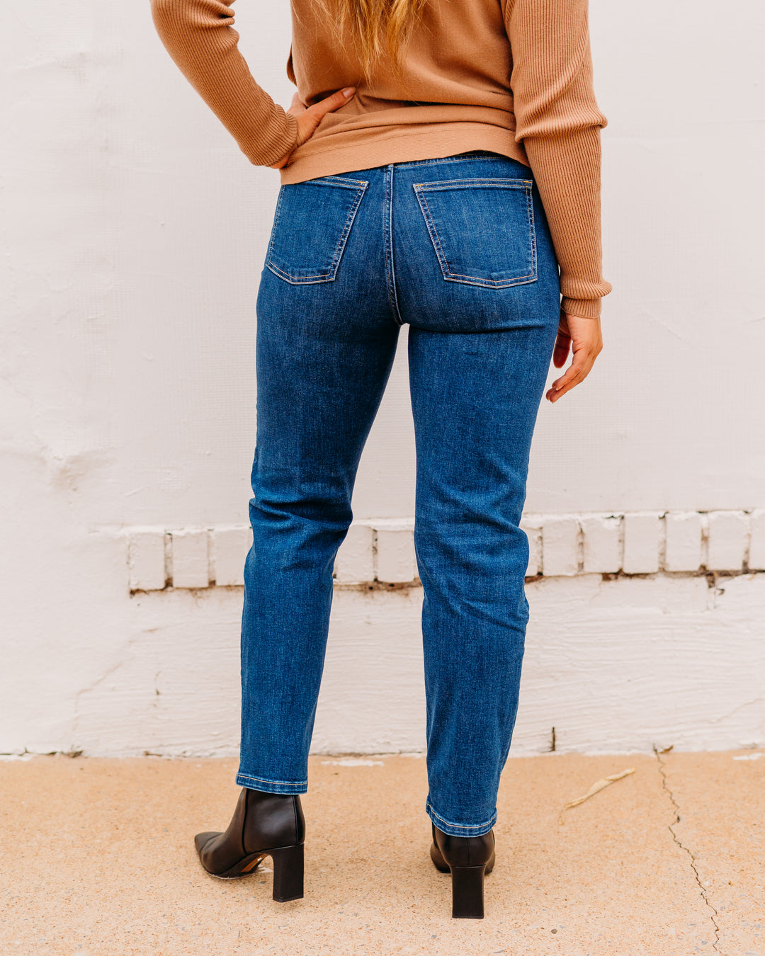 Spanx: SPANXsculpt™ ReDefine Slim Straight Jeans in Medium Indigo